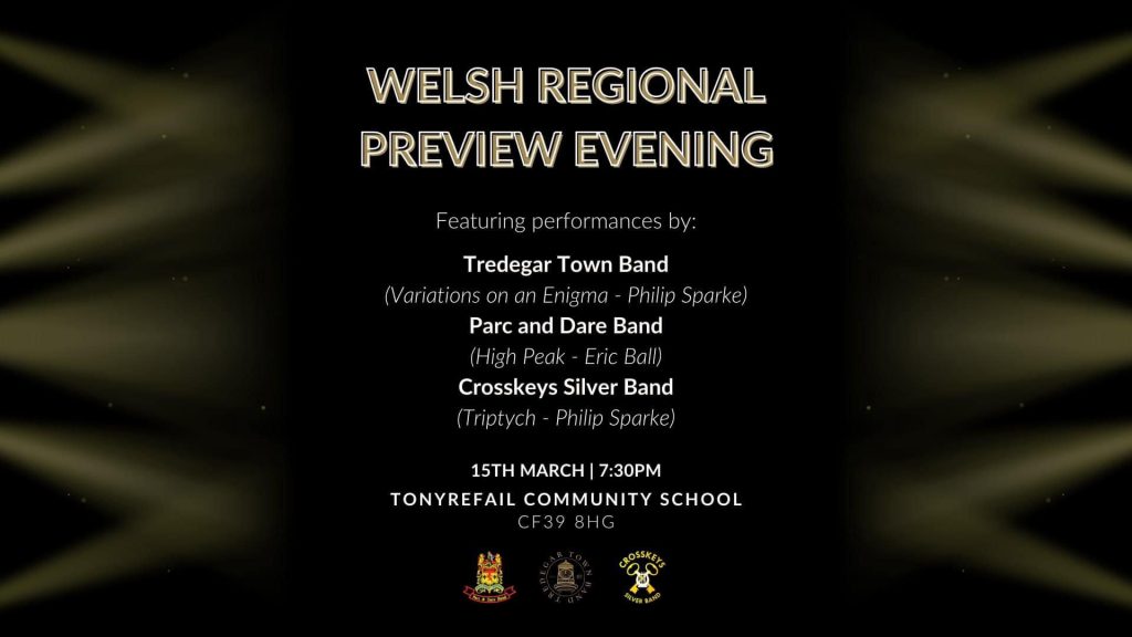 Welsh Regional Preview Evening.